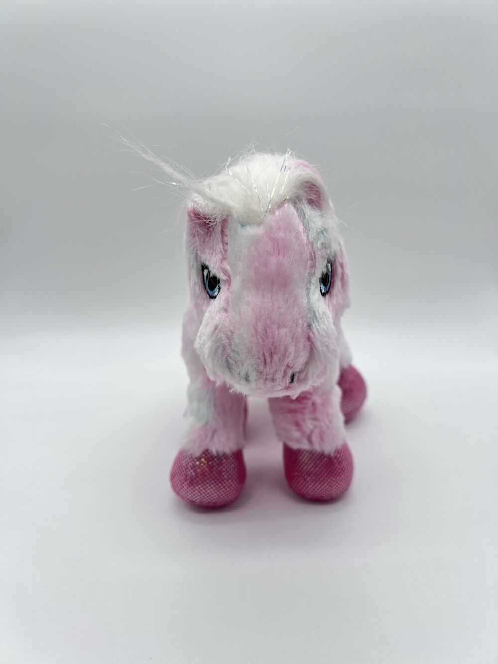 Ganz Webkinz Pink Pony HM117 Plush Stuffed Animal Toy Pink Horse 7" No Code